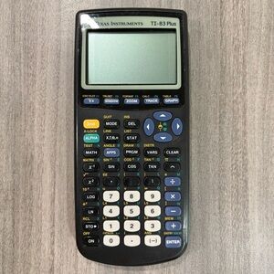 Texas Instruments TI83 Plus Graphing Calculator Black Edition, Pre-owned